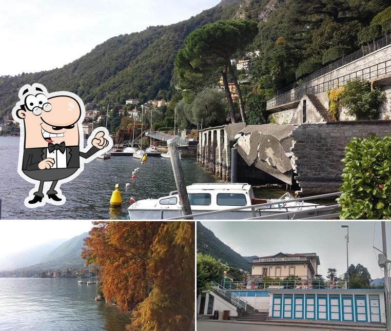 Goditi la vista dagli esterni di Il Lido Di Moltrasio