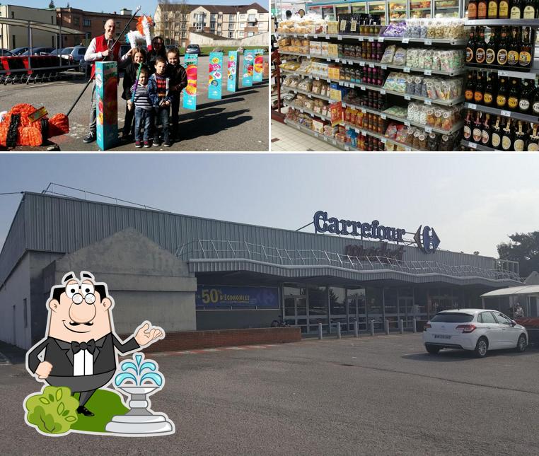 La photo de la extérieur et bière concernant Carrefour Market Bully-Les-Mines