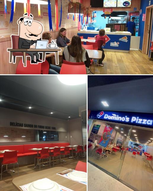 O interior do Domino's Pizza - Balneário Camboriú