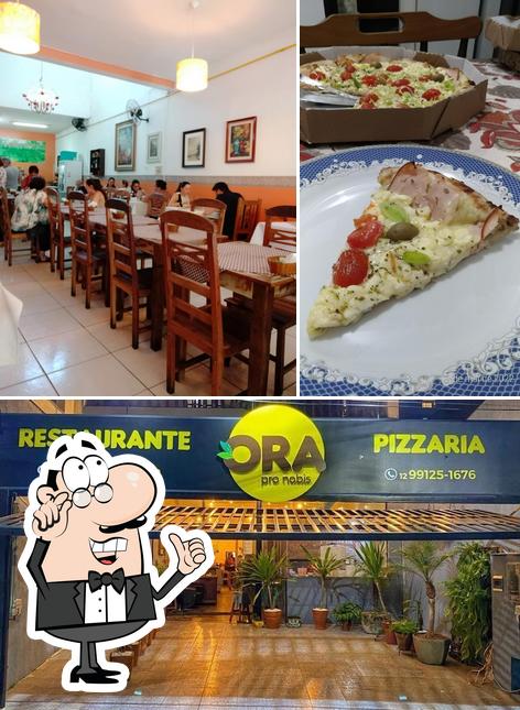 O interior do Restaurante e Pizzaria Ora Pro Nobis