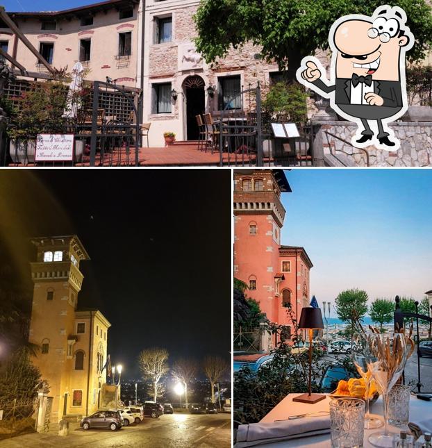 Puoi goderti l'aria fresca da seduto all'esterno di Trattoria Al Cavallino