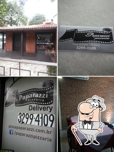 O exterior do Paparazzi Pizzaria