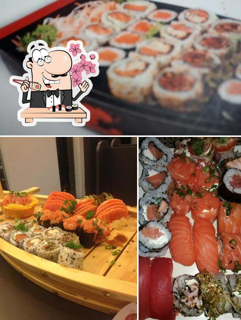 Experimente diferentes opções de sushi