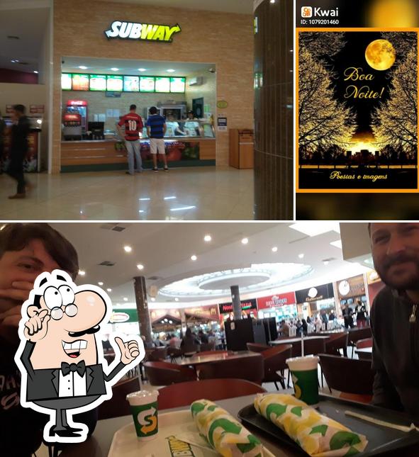 The photo of Subway’s interior and exterior