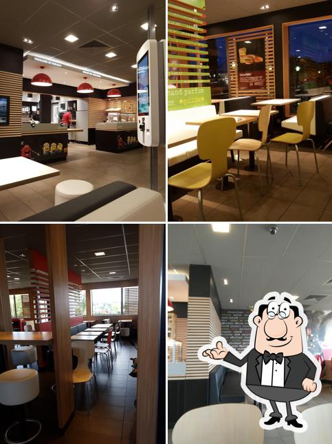 Installez-vous à l'une des tables de McDonald's