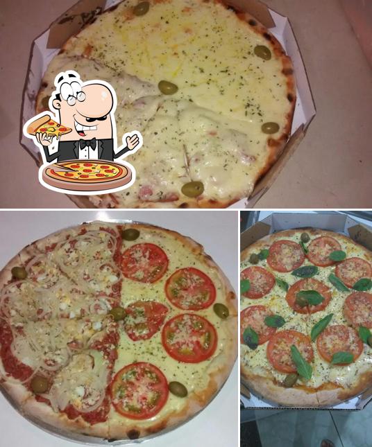 Consiga diferentes tipos de pizza