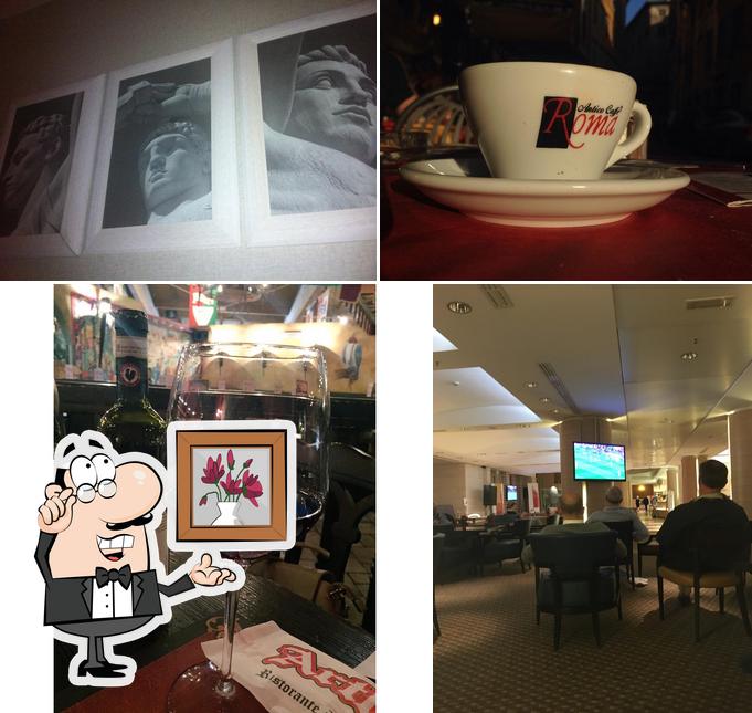 La foto di interni e bevanda da Ristorante Rinascimento