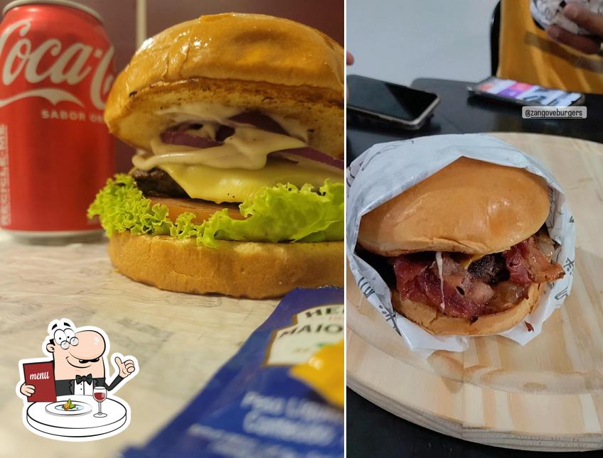 Comida em Zangove Burgers