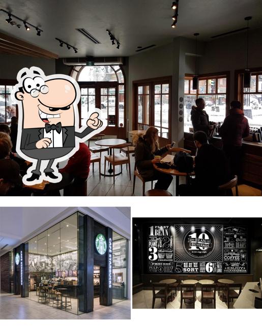 L'intérieur de Starbucks