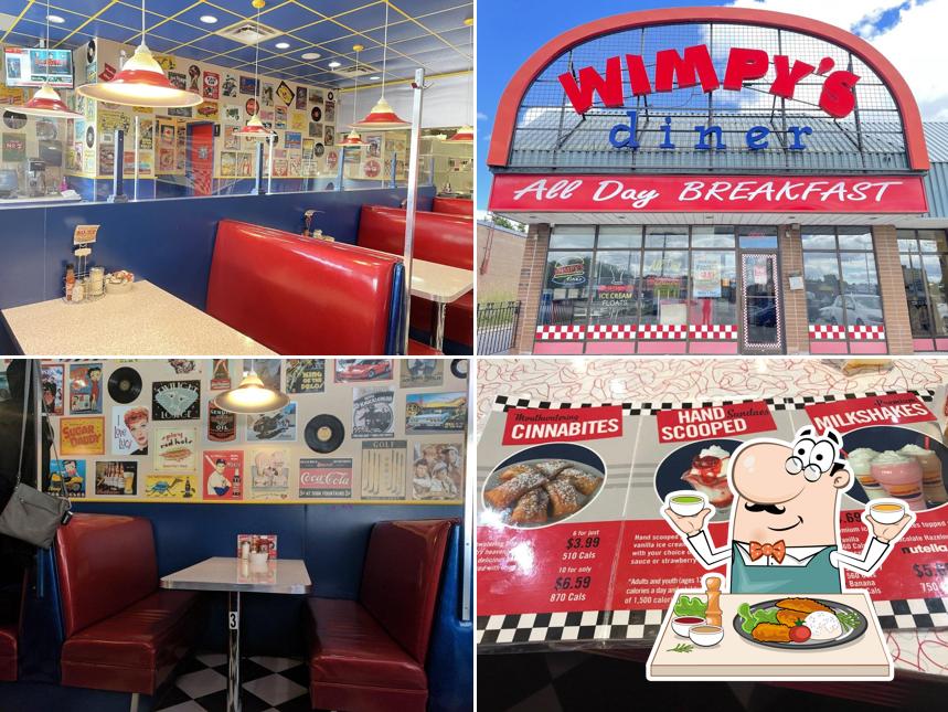 Food at Wimpy’s Diner