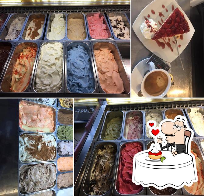 Eiscafé Milano bietet eine Vielfalt von Süßspeisen