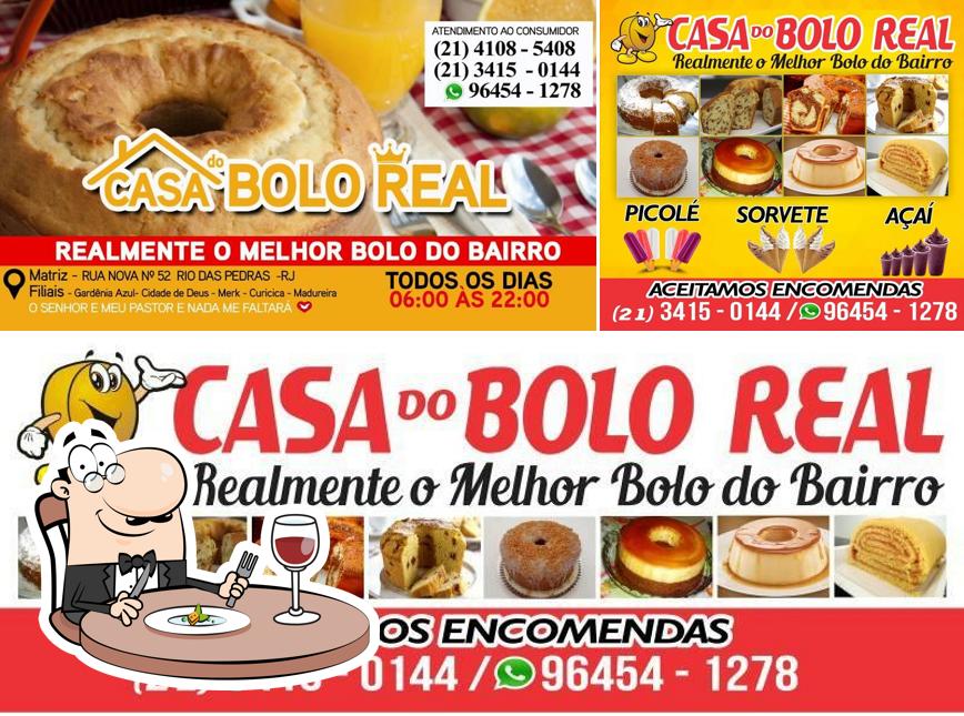 Comida em Casa Do Bolo Real