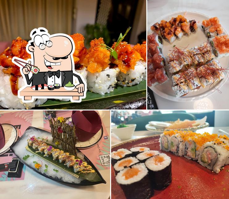 Prenditi le diverse opzioni di sushi