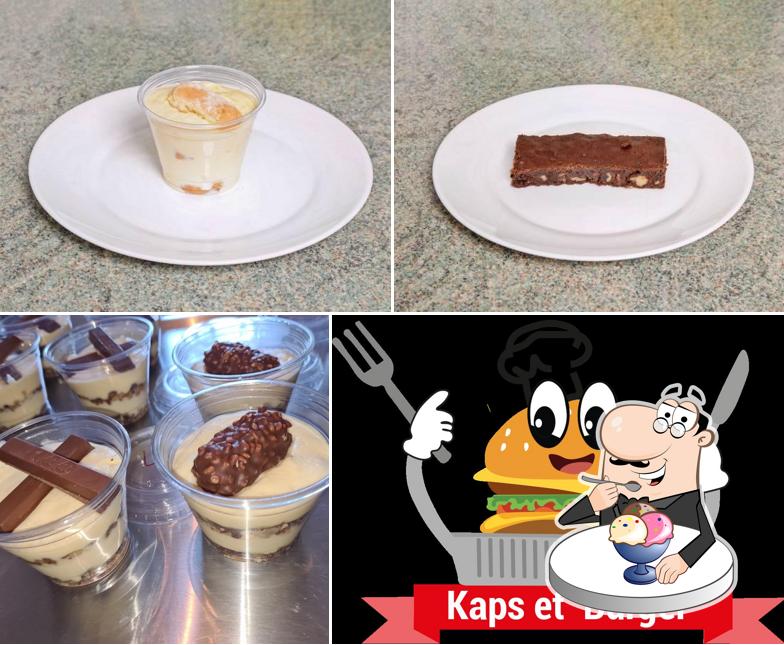 Kaps et Burger sert une sélection de desserts