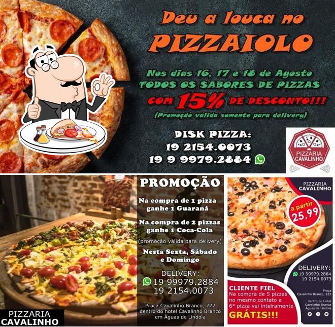 Consiga pizza no PIZZARIA cavalinho