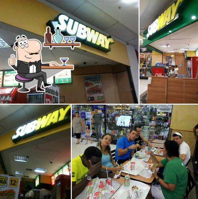 O interior do Subway