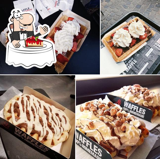 Waffle Factory Qwartz sert une sélection de plats sucrés