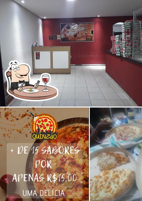 A imagem do Pizzaria Pazini’s comida e interior