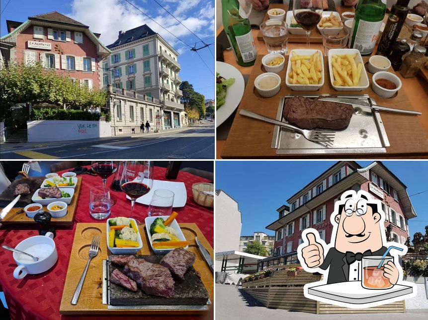 Jetez un coup d’oeil à l’image affichant la boire et extérieur concernant Restaurant de l'Ours