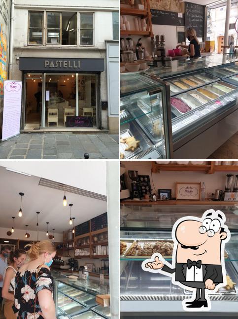 Installez-vous à l'une des tables de Pastelli MARY GELATERIA