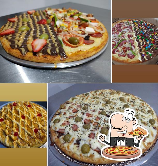 Consiga pizza no Pizzaria Sabor de Minas