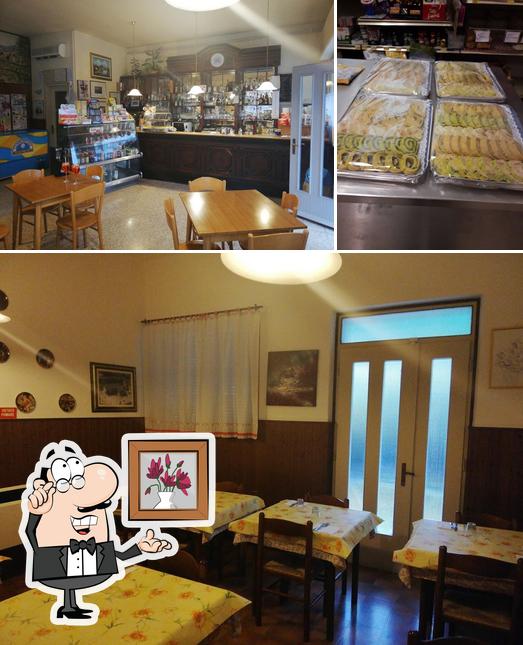 Bar trattoria Alla Cooperativa si caratterizza per la interni e dolce