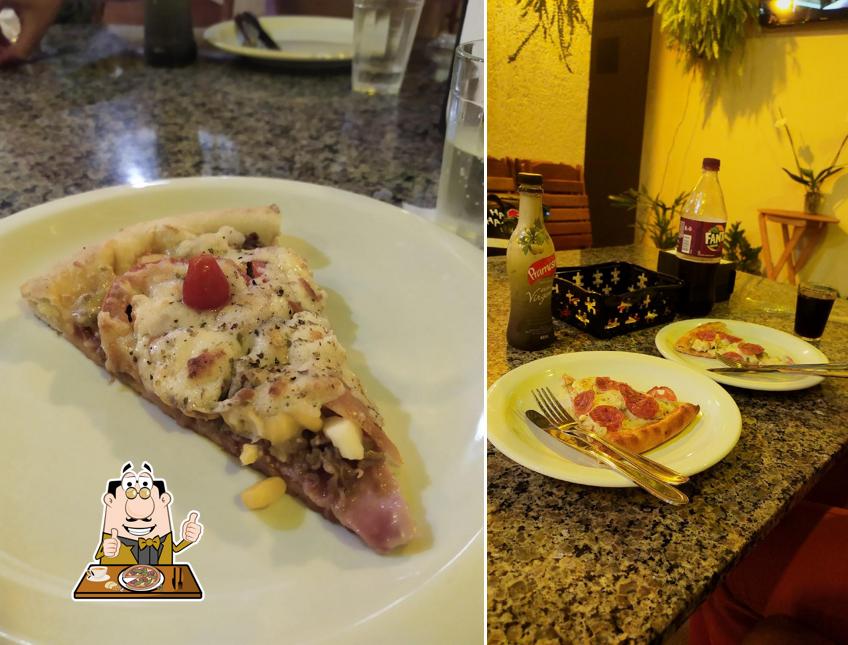 Consiga pizza no Espaço Pizzaria Castelo