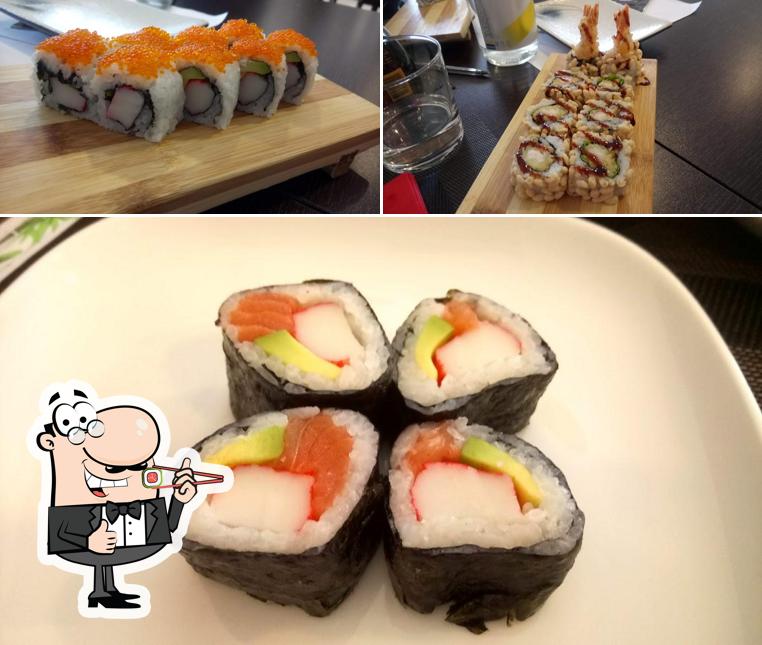 Scegli le diverse opzioni di sushi