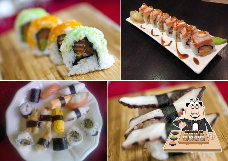 Prenditi le diverse opzioni di sushi