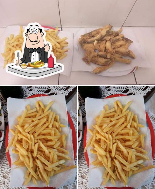 Experimente fritas no Pesque e Pague do Rogério