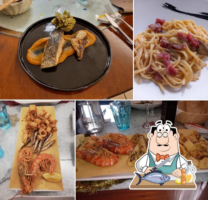 Salmone grigliato al La Risacca Trattoria di Mare