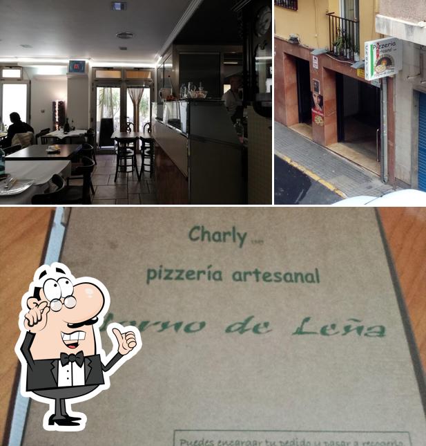 El interior de Pizzería Charly