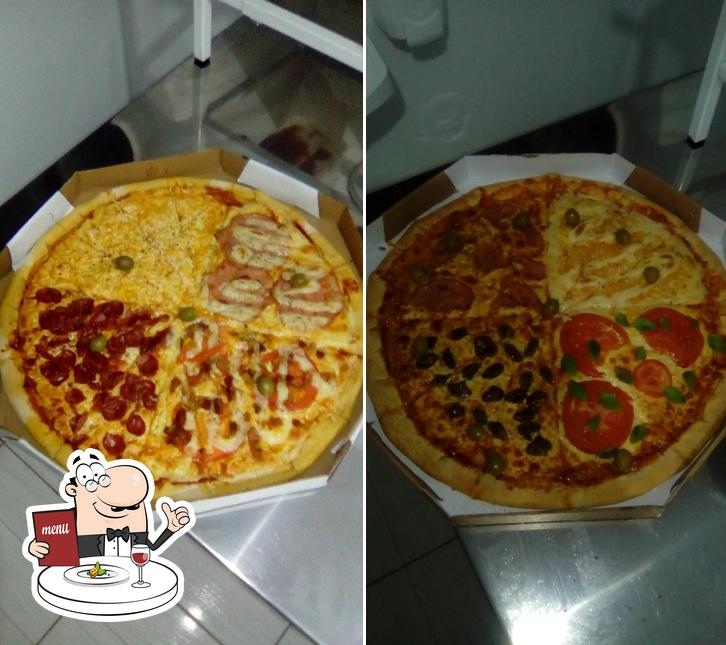 Comida em Pizza Tri