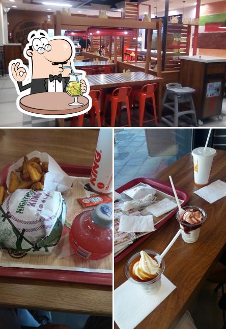 Mira las imágenes que muestran bebida y interior en Burger King