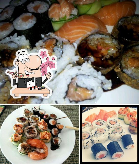 Escolha diversas opções de sushi