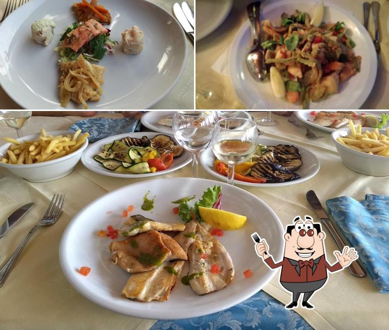 Platti al Ristorante Italia Isola dei Pescatori Stresa