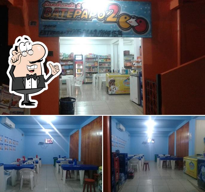 O interior do Lanchonete E Pizzaria bate Papo