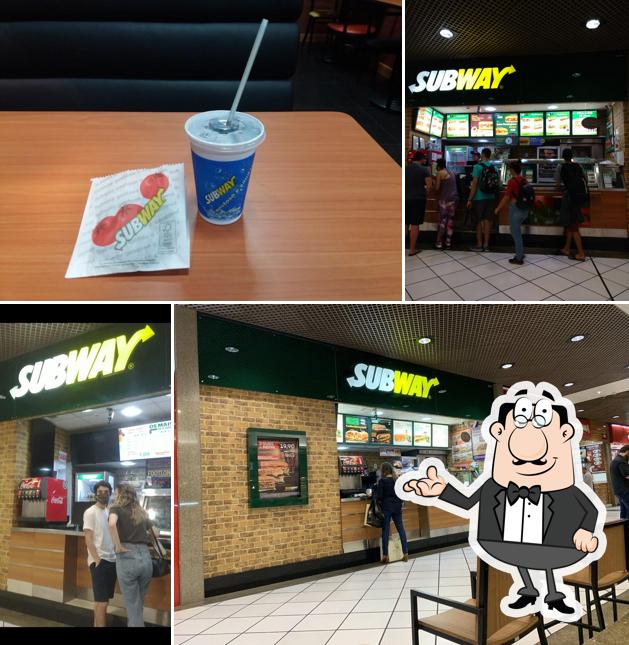 O interior do Subway