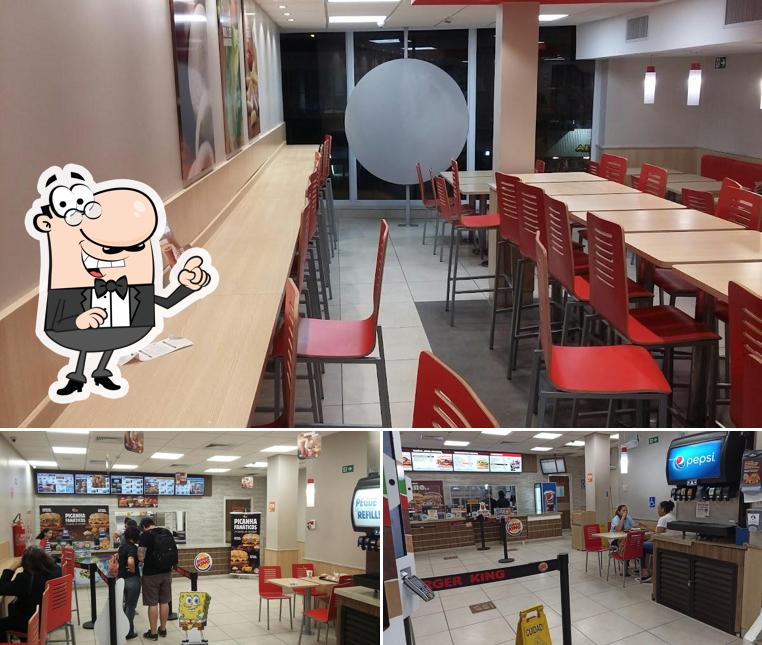 El interior de Burger King