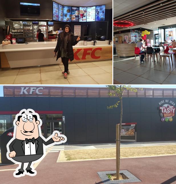 Parmi les diverses choses de la intérieur et la extérieur, une personne peut trouver sur KFC Blois