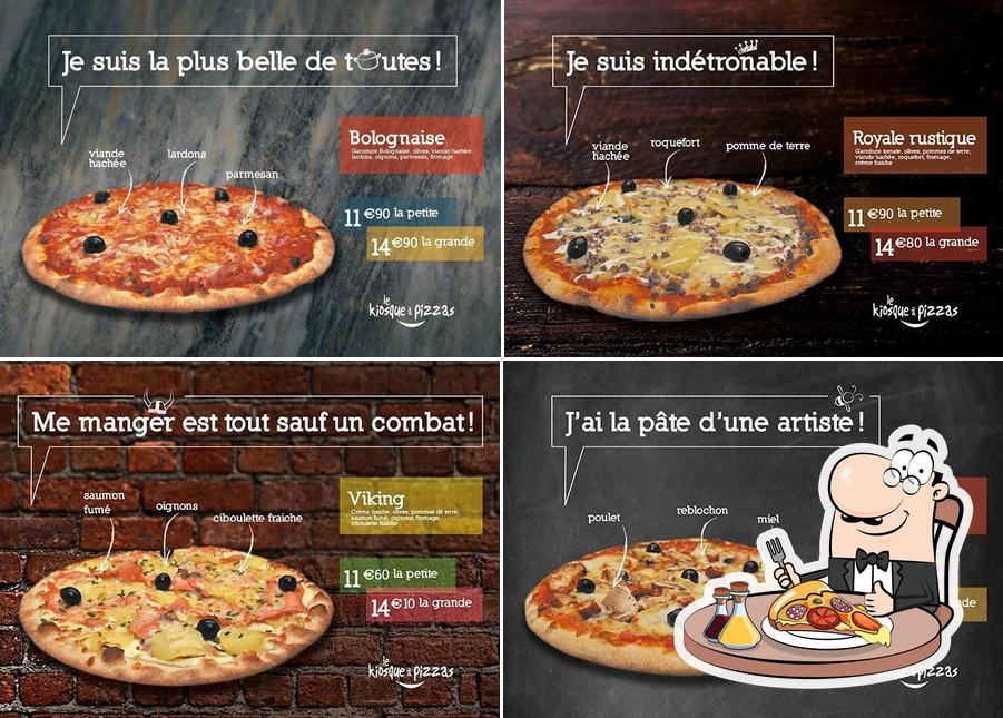 Essayez des pizzas à Kiosque à pizzas