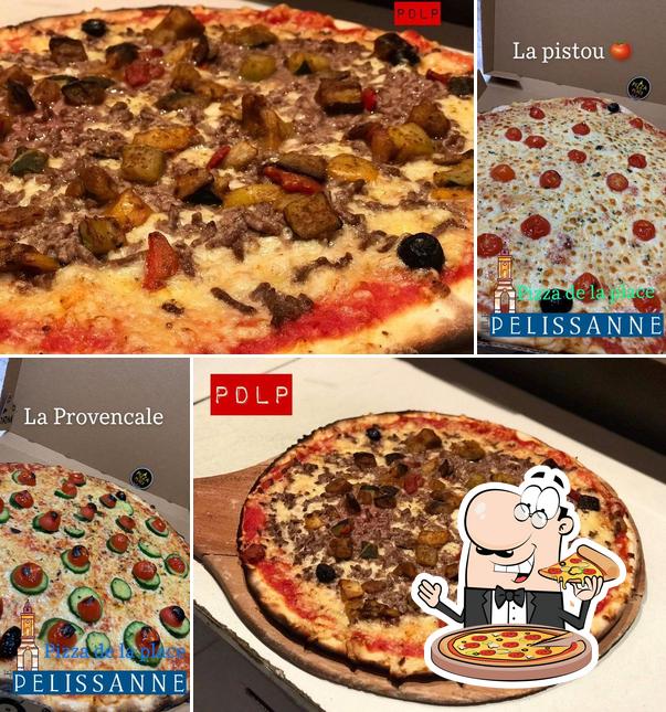 Essayez des pizzas à Pizza de la Place