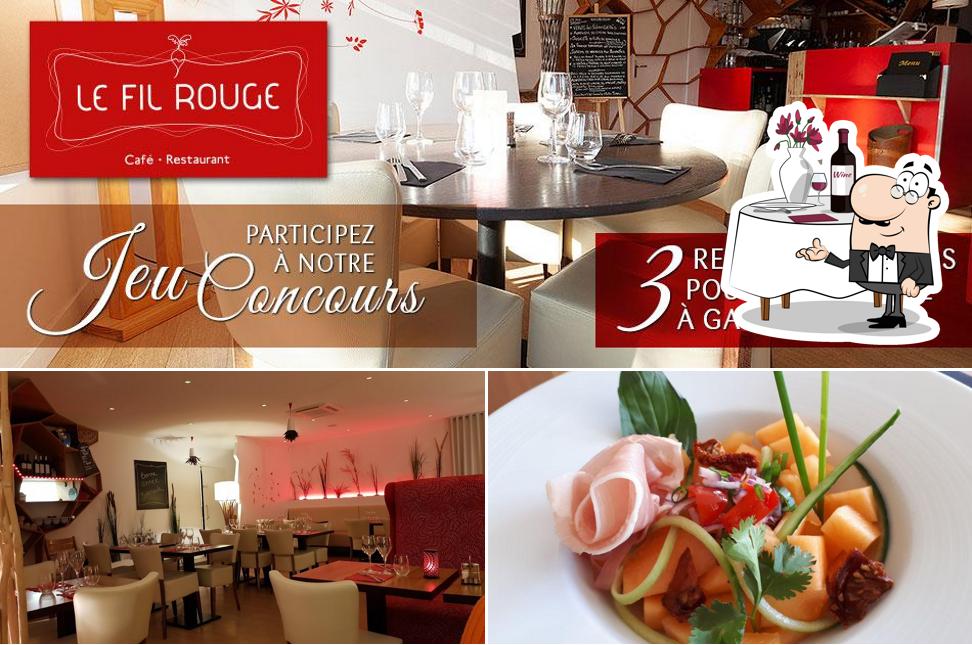 Помимо прочего, в Restaurant Le Fil Rouge есть столики и внутреннее оформление