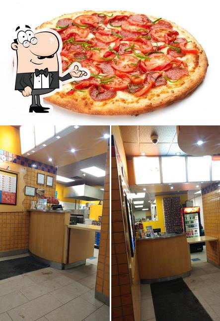 Voici la photo affichant la intérieur et pizza sur Pizza 73