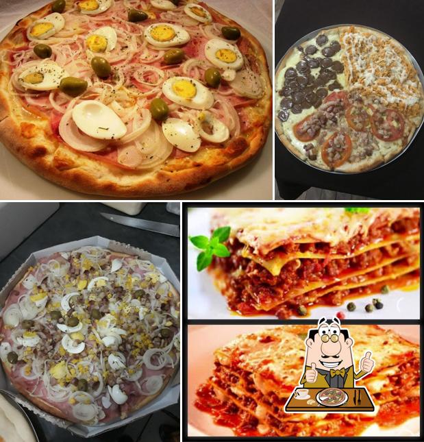 Experimente pizza no Pizzaria Milhão