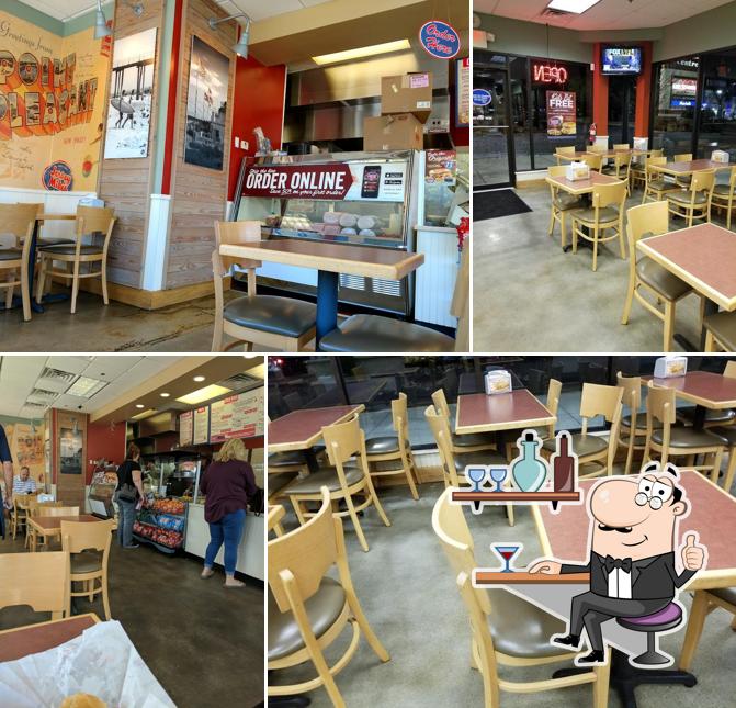 The interior of Jersey Mike's Subs