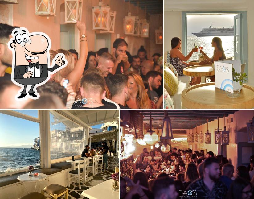 Check out how Bao's Cocktail Bar Mykonos looks inside
