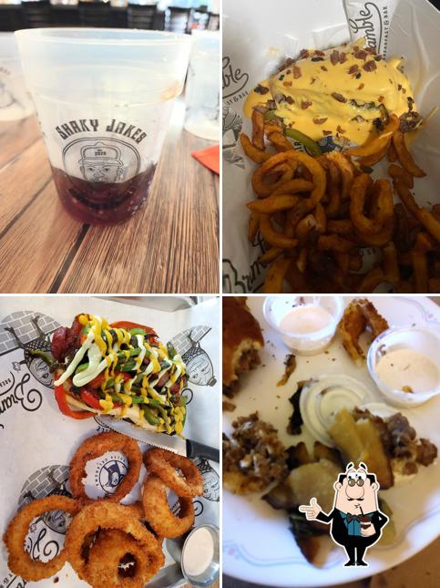 Enjoy a drink at Shaky Jake’s Burgers & Franks