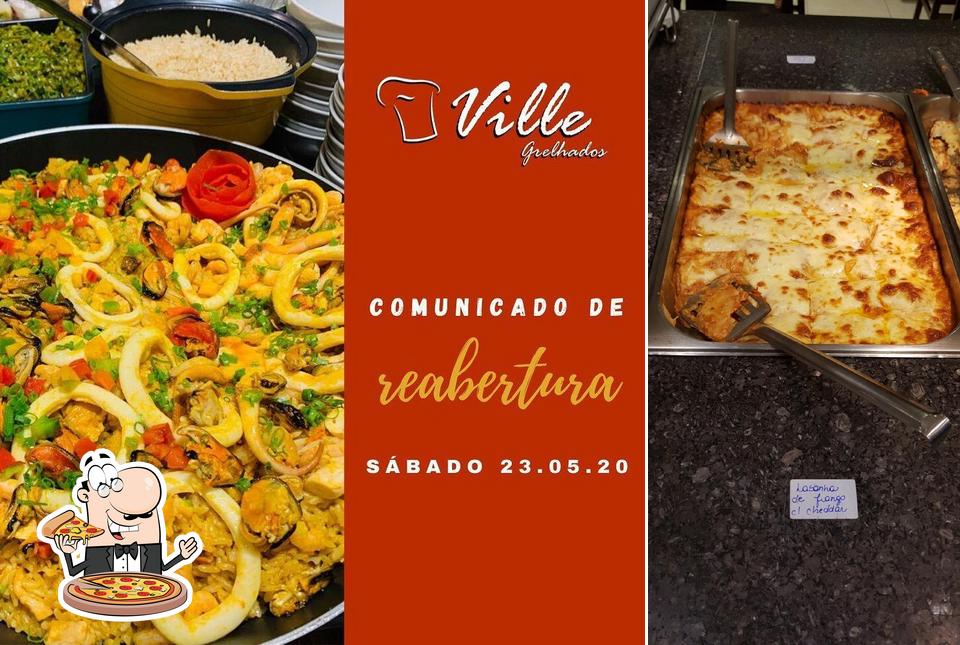 Consiga pizza no Ville Grelhados