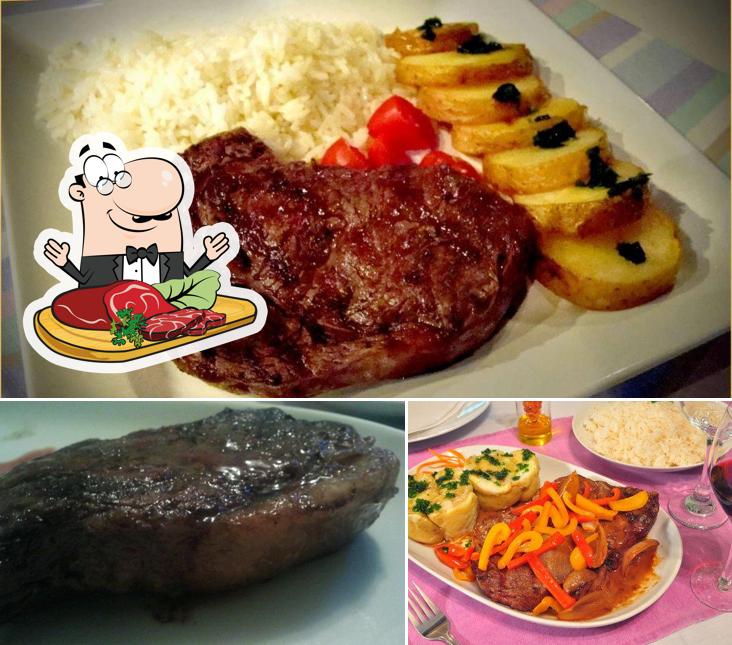 Escolha pratos de carne no Restaurante e Parrilla Vinería Gran José